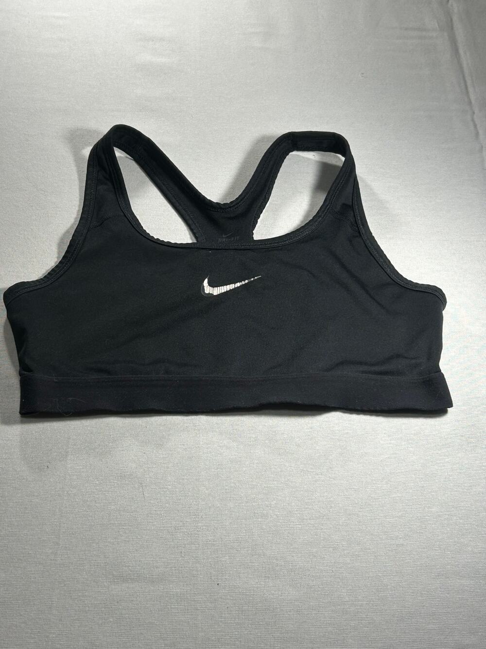 Nike Dri-FIT Black Racerback Sports Bra Women’s Medium